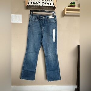 Uniqlo High Rise Skinny Flare Ankle Jeans Blue Women's size 26